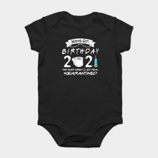 March Girl Birthday Gift 2021 Baby Bodysuit